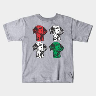 Dalmatian Christmas Art, Dalmatian Graphic, Dog Graphic Kids T-Shirt